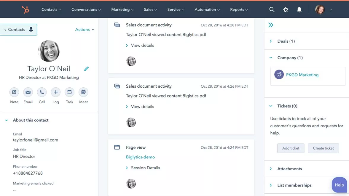 HubSpot | Übersicht